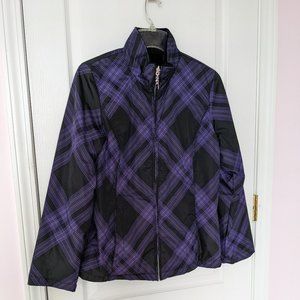 ZeroXposur medium jacket in black with purple